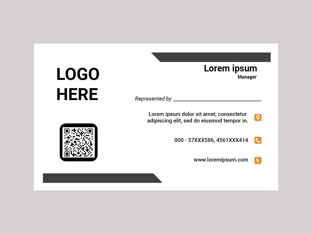 Free Vector Visiting card template